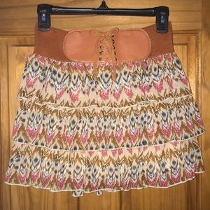 Layered miniskirt